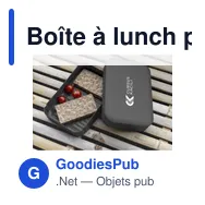Boîte à lunch personnalisable Amuse en plastique recyclé avec logo - Miniature 12