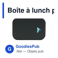Boîte à lunch personnalisable Amuse en plastique recyclé avec logo - Miniature 9