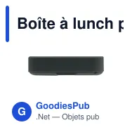 Boîte à lunch personnalisable Amuse en plastique recyclé avec logo - Miniature 10