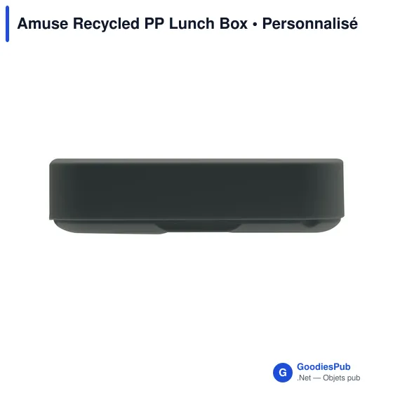 Boîte à lunch personnalisable Amuse en plastique recyclé avec logo - Image 10