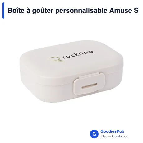 Boîte à goûter personnalisable Amuse Snackbox Small 200 ml avec logo