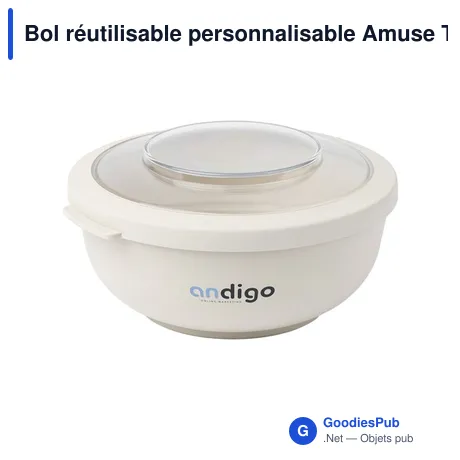 Bol réutilisable personnalisable Amuse Tylla 1 L avec logo