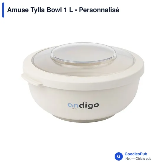 Bol réutilisable personnalisable Amuse Tylla 1 L avec logo - Image 1