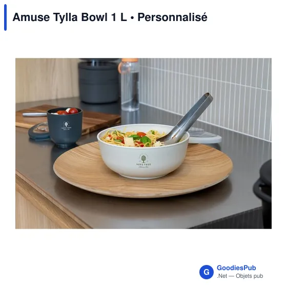 Bol réutilisable personnalisable Amuse Tylla 1 L avec logo - Image 3
