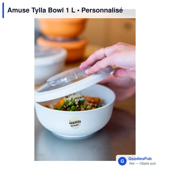 Bol réutilisable personnalisable Amuse Tylla 1 L avec logo - Image 4