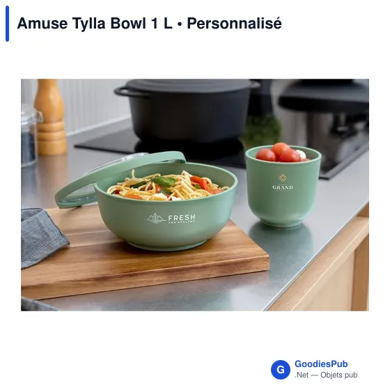 Bol réutilisable personnalisable Amuse Tylla 1 L avec logo - Image 7