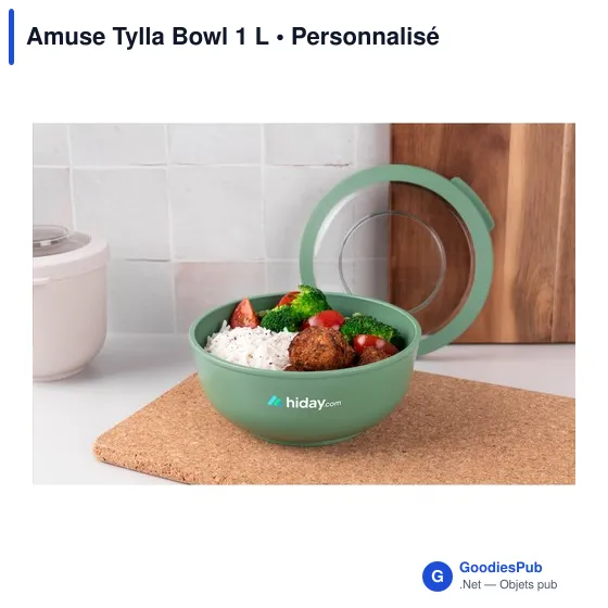 Bol réutilisable personnalisable Amuse Tylla 1 L avec logo - Image 8