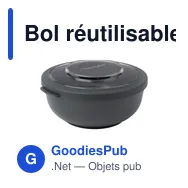 Bol réutilisable personnalisable Amuse Tylla 1 L avec logo - Miniature 9