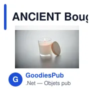 ANCIENT Bougie parfumée à la vanille - Miniature 5