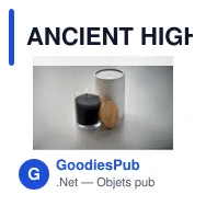 ANCIENT HIGH Bougie parfumée à la vanille - Miniature 12