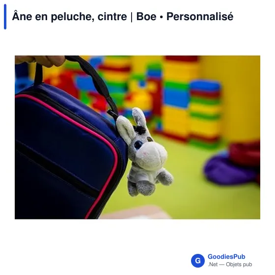 Peluche personnalisable Âne avec T-shirt pour logo | Boe - Image 2