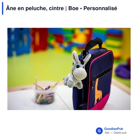 Peluche personnalisable Âne avec T-shirt pour logo | Boe - Image 4