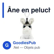 Peluche personnalisable Âne avec T-shirt pour logo | Boe - Miniature 6