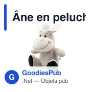 Peluche Âne personnalisable avec logo - Zigis - Miniature 1