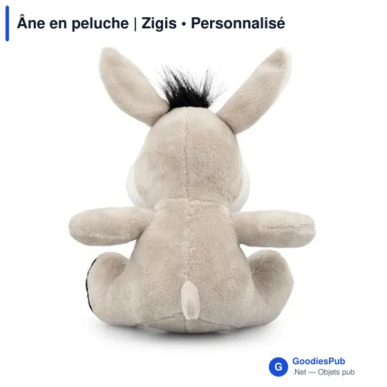 Peluche Âne personnalisable avec logo - Zigis - Image 3