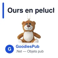 Ours en peluche personnalisable Animal Friend avec logo - Miniature 2