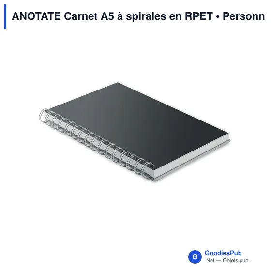 ANOTATE Carnet A5 à spirales en RPET - Image 2