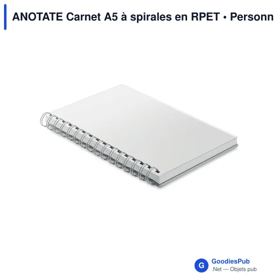 ANOTATE Carnet A5 à spirales en RPET - Image 11