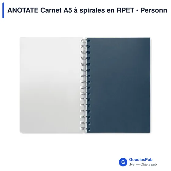 ANOTATE Carnet A5 à spirales en RPET - Image 8