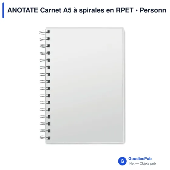 ANOTATE Carnet A5 à spirales en RPET - Image 10
