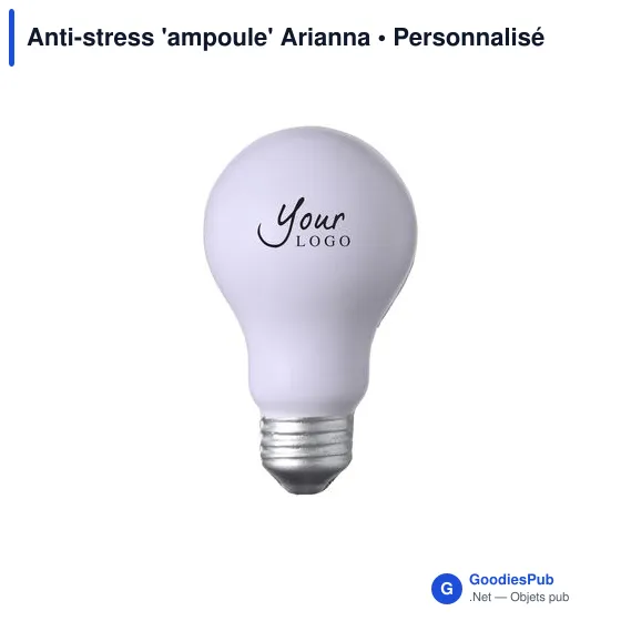 Anti-stress personnalisable 'ampoule' Arianna avec logo - Image 3
