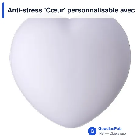 Anti-stress 'Cœur' personnalisable avec logo - Sia