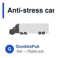 Anti-stress camion personnalisable avec logo - Irene - Miniature 1