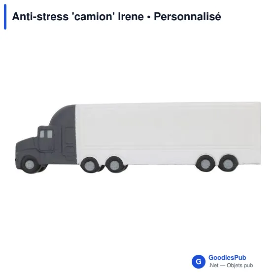 Anti-stress camion personnalisable avec logo - Irene - Image 1