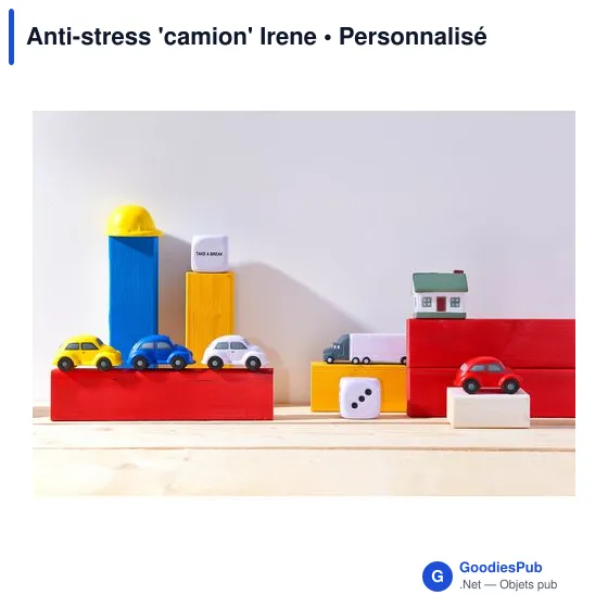 Anti-stress camion personnalisable avec logo - Irene - Image 4