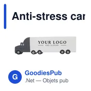 Anti-stress camion personnalisable avec logo - Irene - Miniature 5