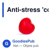 Anti-stress 'coeur' | Emmet - Miniature 1