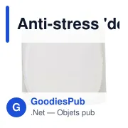 Anti-stress personnalisable 'dé' Javier avec logo - Miniature 1