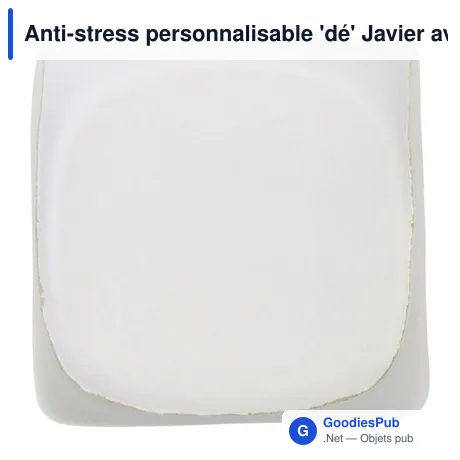 Anti-stress personnalisable 'dé' Javier avec logo