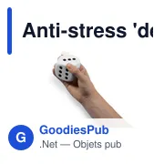 Anti-stress personnalisable 'dé' Javier avec logo - Miniature 4