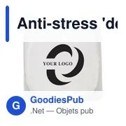 Anti-stress personnalisable 'dé' Javier avec logo - Miniature 5