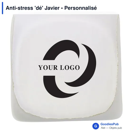 Anti-stress personnalisable 'dé' Javier avec logo - Image 5