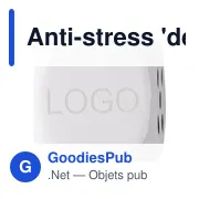 Anti-stress personnalisable 'dé' Javier avec logo - Miniature 6