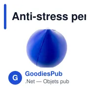 Anti-stress personnalisable en forme de goutte avec logo - Kian - Miniature 4