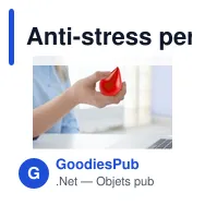 Anti-stress personnalisable en forme de goutte avec logo - Kian - Miniature 7