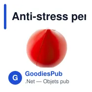 Anti-stress personnalisable en forme de goutte avec logo - Kian - Miniature 9