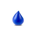 Variante bleu - Anti-stress personnalisable en forme de goutte avec logo - Kian