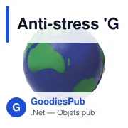 Balle anti-stress personnalisable 'Globe' Aila avec logo - Miniature 1