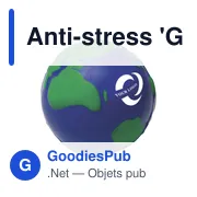 Balle anti-stress personnalisable 'Globe' Aila avec logo - Miniature 3