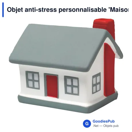 Objet anti-stress personnalisable 'Maison' avec logo - Bernadetta