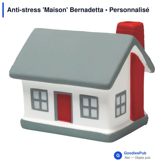 Objet anti-stress personnalisable 'Maison' avec logo - Bernadetta - Image 1