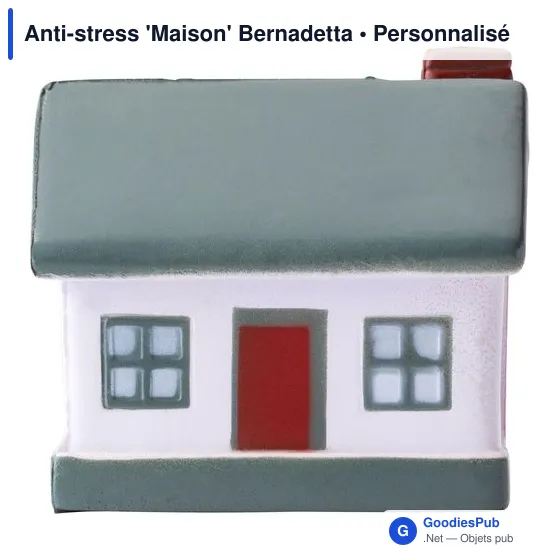 Objet anti-stress personnalisable 'Maison' avec logo - Bernadetta - Image 2