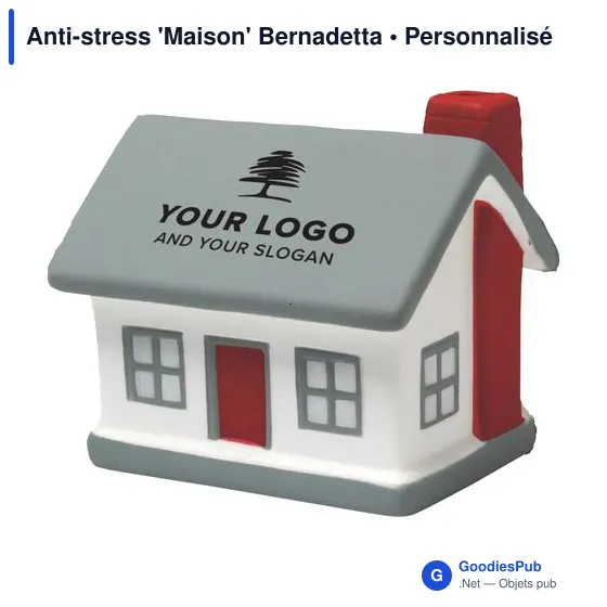 Objet anti-stress personnalisable 'Maison' avec logo - Bernadetta - Image 3