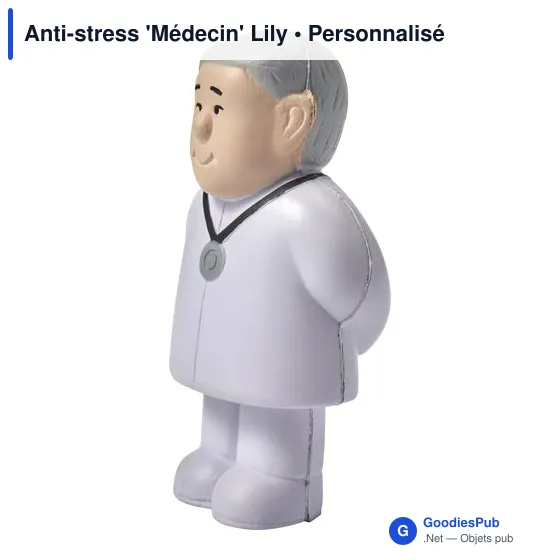 Objet anti-stress personnalisable 'Médecin' Lily avec logo - Image 3