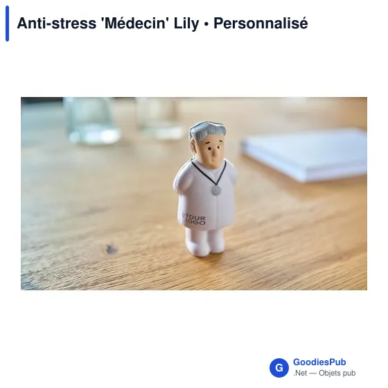 Objet anti-stress personnalisable 'Médecin' Lily avec logo - Image 4