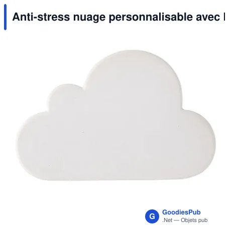 Anti-stress nuage personnalisable avec logo - Franco